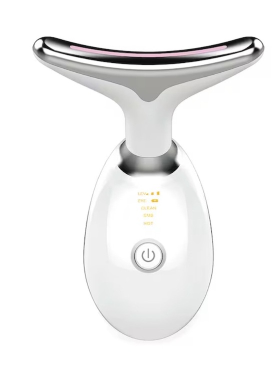 Other - Facial T-Bar Massager in White with Silver Accent